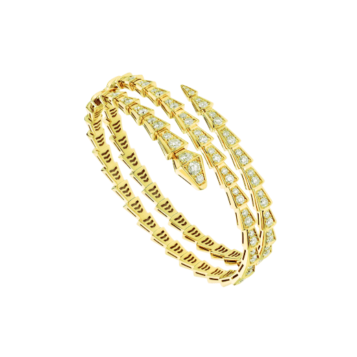 ˇMagic JewelryˇSERPENTI BRACELET GOLD DIAMOND DOUBLE ROW